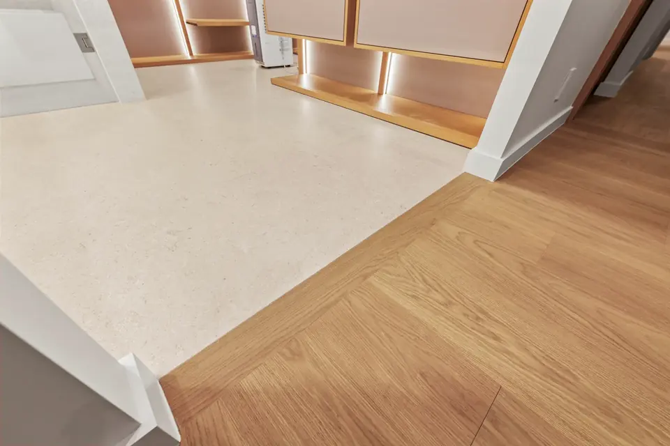 Finished flooring project detail